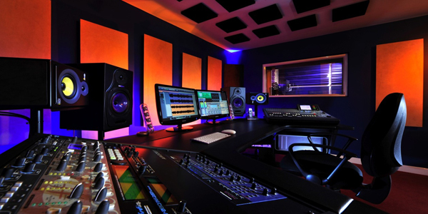 Image of Sound Recording Room with Computer Systems